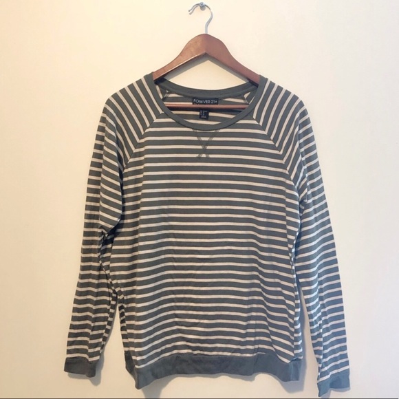 Forever 21 Tops - forever 21+ • striped long sleeve